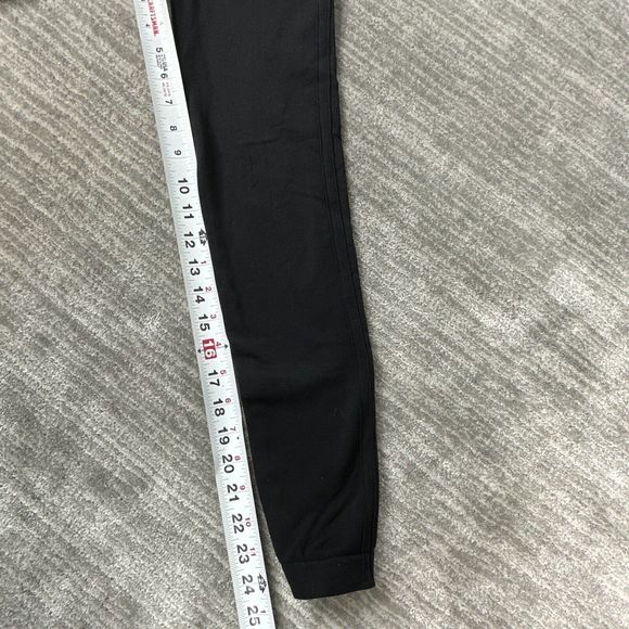 Spanx Look At Me Now Leggings Black Stretch Knit Slimming Pull On Pants Size M - Picture 6 of 10